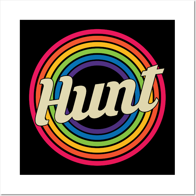 Hunt - Retro Rainbow Style Wall Art by MaydenArt